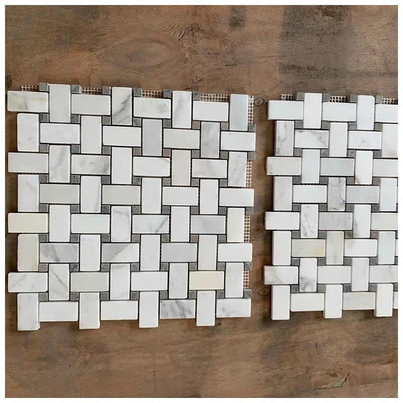 calacatta gold marble basketweave tile calacatta gold marble basketweave tile