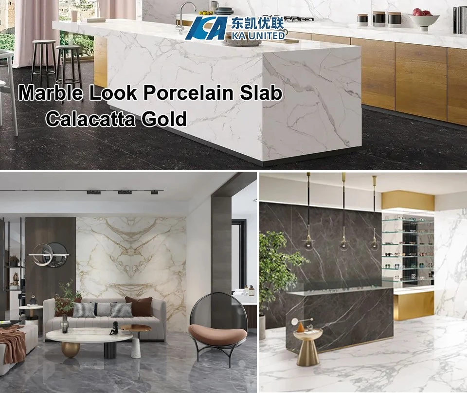 Calacatta Gold Sintered Stone For Countertops and Wall Cladding