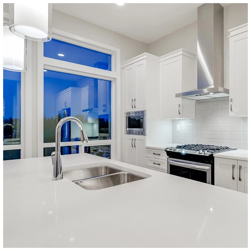 Engineered Ice White Quartz Kitchen Island Tops Engineered Ice White Quartz Kitchen Island Tops
