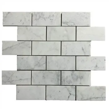 Bianco Carrara marmar metro kafeli