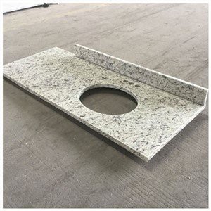 Oq atirgulli granitli bitta vanity top