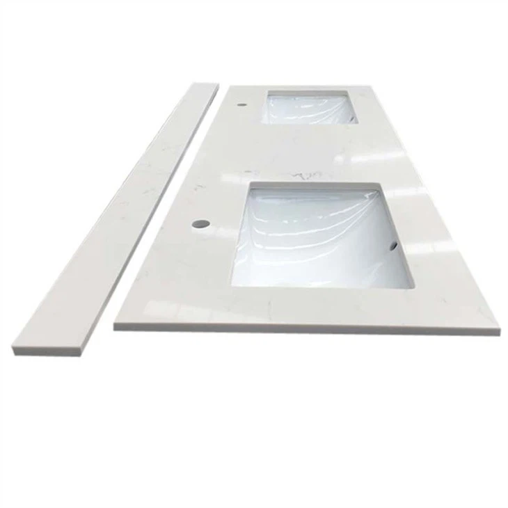 white quartz countertop bathroom