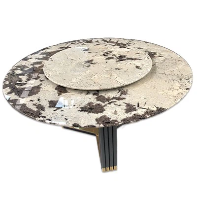 Bianco Splendor granit dumaloq stol