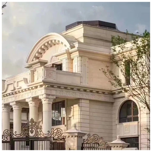 Beige Limestone Exteral Wall Tiles For Villas-KA UNITED Beige Limestone Exteral Wall Tiles For Villas-KA UNITED