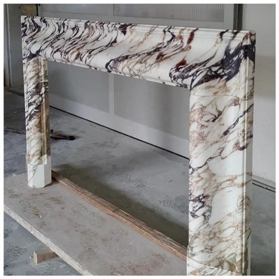 Calacatta Viola Marmar Kamin Mantel