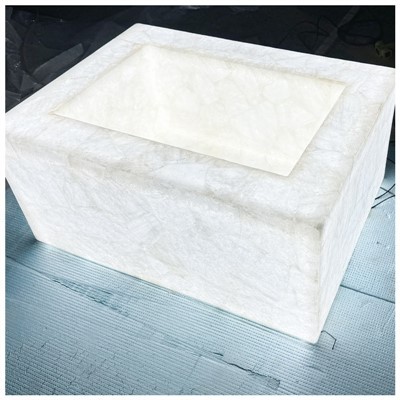 Yarim qimmatbaho oq kvarts yuvish havzalari