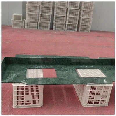 Verde Gvatemala marmar vanity tops